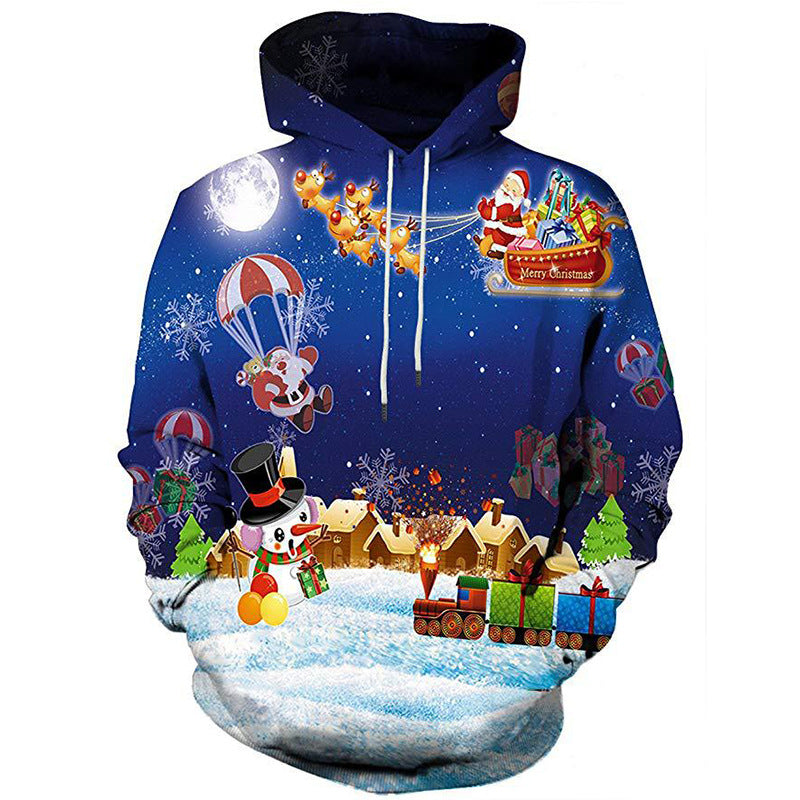 3D Print Pullover Hoodie Christmas Sweatshirt GK0202#