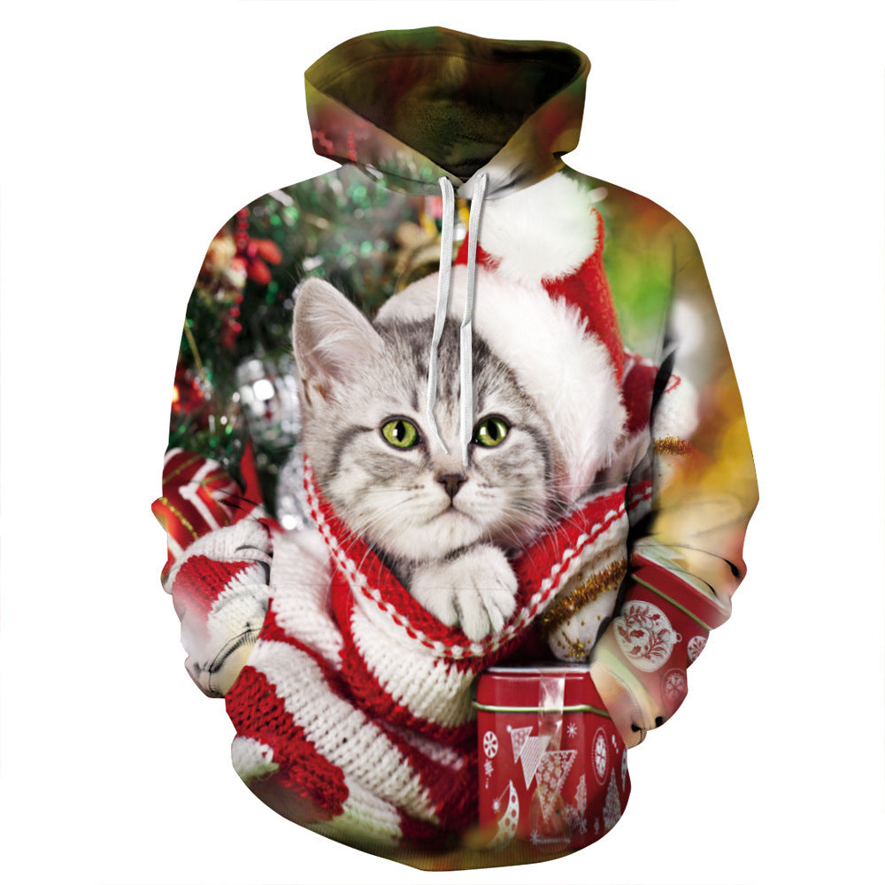 3D Print Pullover Hoodie Christmas Sweatshirt GK0118#